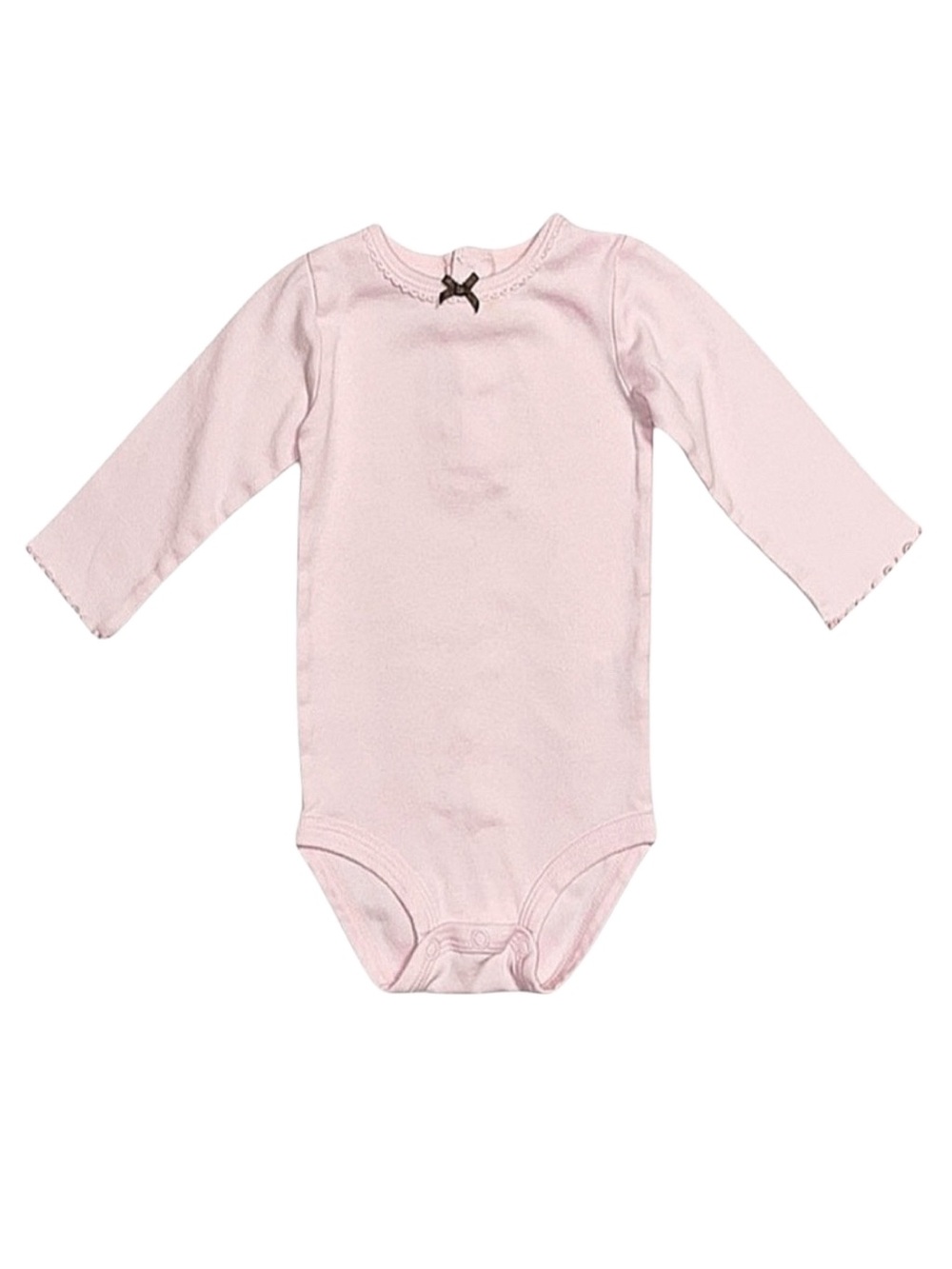 CARTER'S Baby Girl Pink Long Sleeve Onesie Size 9 Months